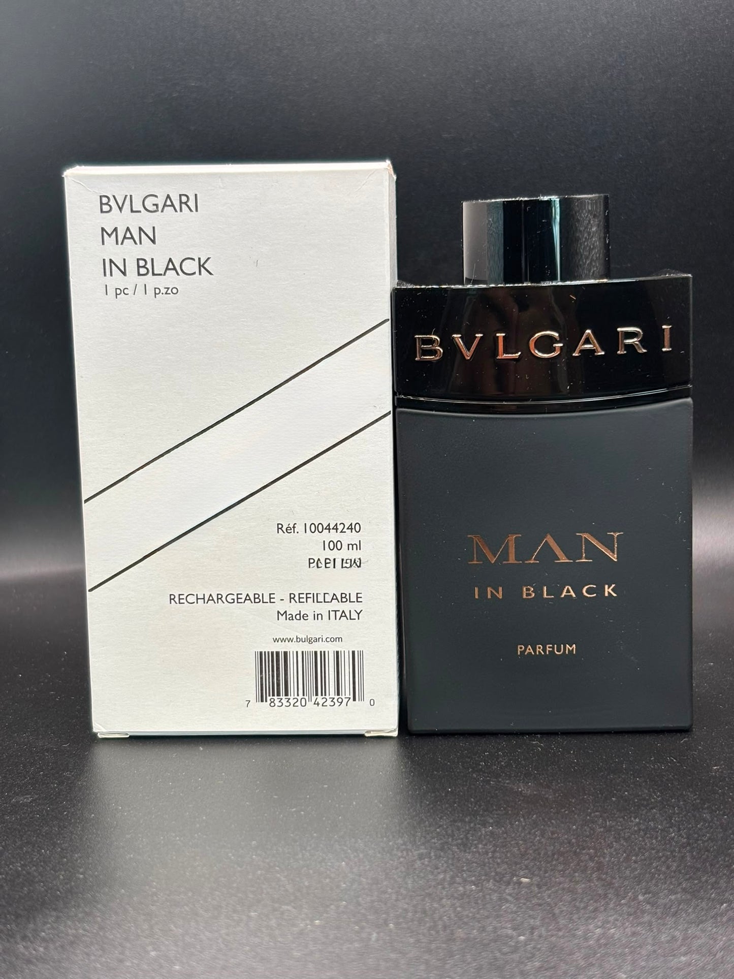 Bvlgari Man in Black Parfum 100ml white box